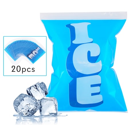 Nutrichef Ice Bag Cooler Pouches(20 Bags) PKICPAK5